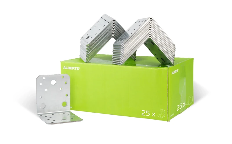 Angle Connector Craftsman Pack Sendzimir-Galvanised 100 x 100 x 90 mm / 25 STK.