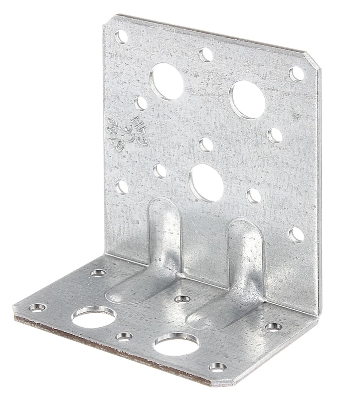 Heavy Load Angle Connector with Corrugation 90 x 90 x 80 mm / 50 STK. Oberflaeche: sendzimirverzinkt