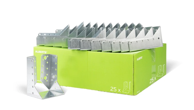 Gah Alberts Joist Hanger Type B Pack Sendzimir-Galvanised 80 x 120 mm / 25 Pieces