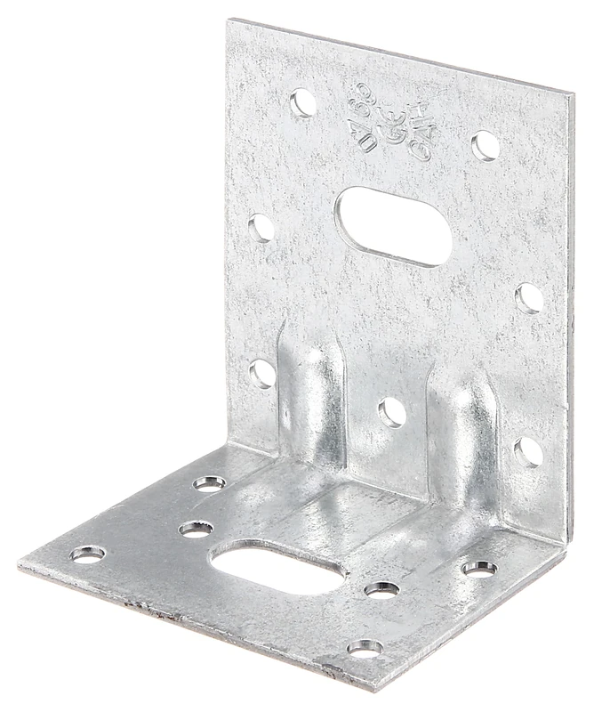Gah-Alberts 335717 SL Angle Connector with Beads Sendzimir-Galvanised D x H x W 50 x 77 x 64 mm / 2 mm Thick 50 Pieces