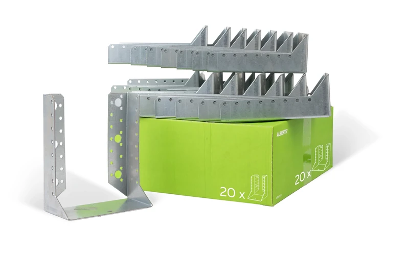 Gah Alberts Joist Hanger Type B Pack for Tradespeople Sendzimir-Galvanised 140 x 180 mm / 20 STK.