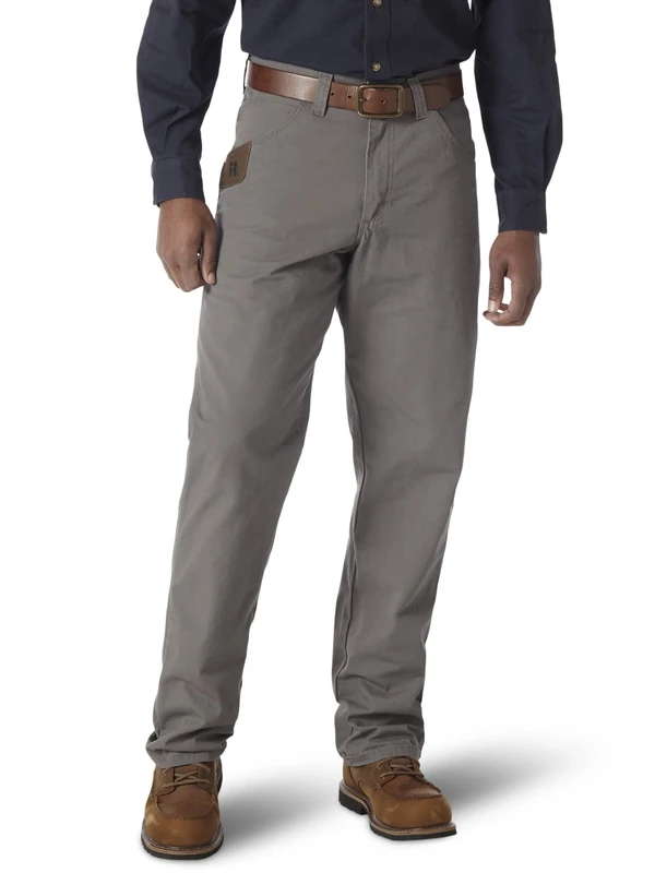 Wrangler Riggs Workwear Men's Ripstop Carpenter Jean, Slate, 38W x 32L