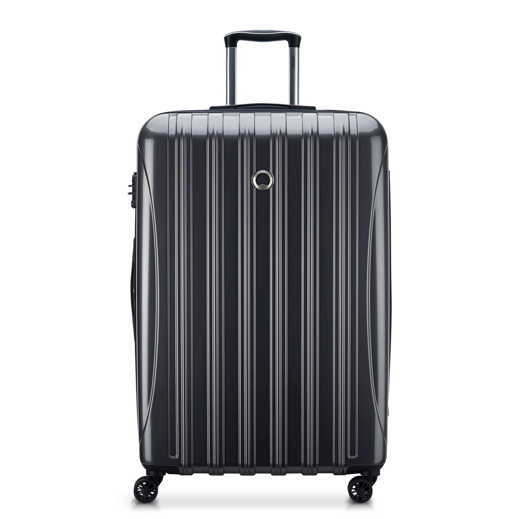 DELSEY Paris Helium Aero Hardside Expandable Luggage with Spinner Wheels, Titanium, Checked-Large 29 Inch