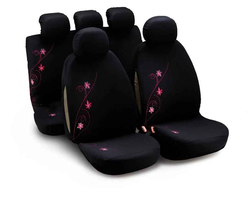 Bottari 29001 Car Seat Covers Set Black/Pink