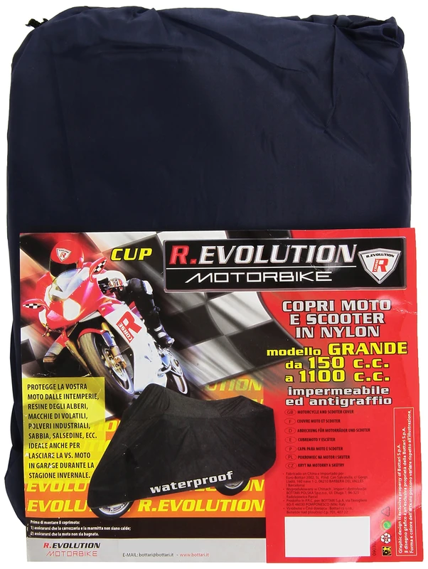 R.evolution motorbike 60976 Cup Motorcycle and Scooter Cover Size 02 - Blue - Image 1