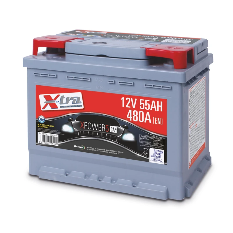 Bottari X-Tra 55110 55110: Car Battery 12V 55 AH