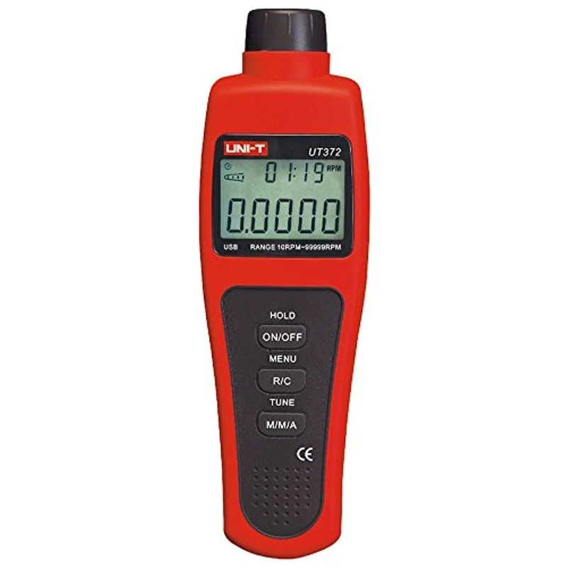 UNI-T UT370Series Digital Tachometers Non-Contact Target RPM Test Distance 5-20cm USB Interface Data Hold Auto Power Off (UT372)