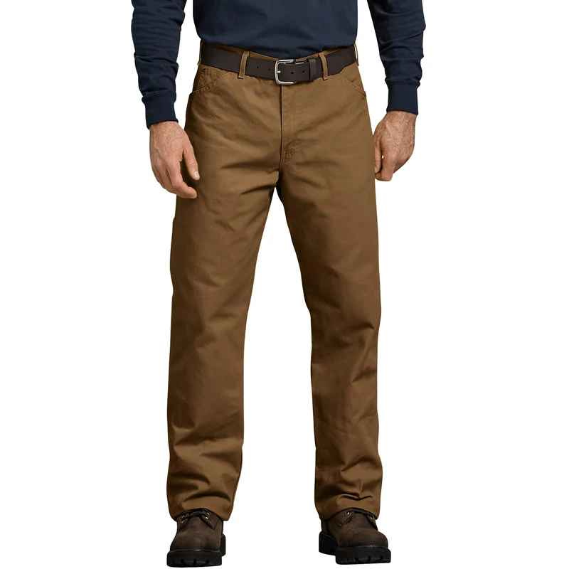Dickies Men's Relaxed Fit Straight-Leg Carpenter Jean, Brown Duck, 36W x 36L