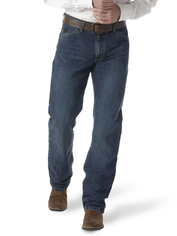 Wrangler Men's 20X 01 Competition Relaxed Fit Jean, River Wash, 33W x 38L