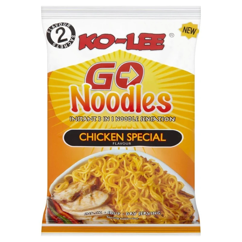 KO-LEE Crunch & Munch Instant Noodles –Special Chicken Flavour | 3-in-1 Snack, Stir-Fry or Soup | MSG-Free | 85g (Pack of 24)