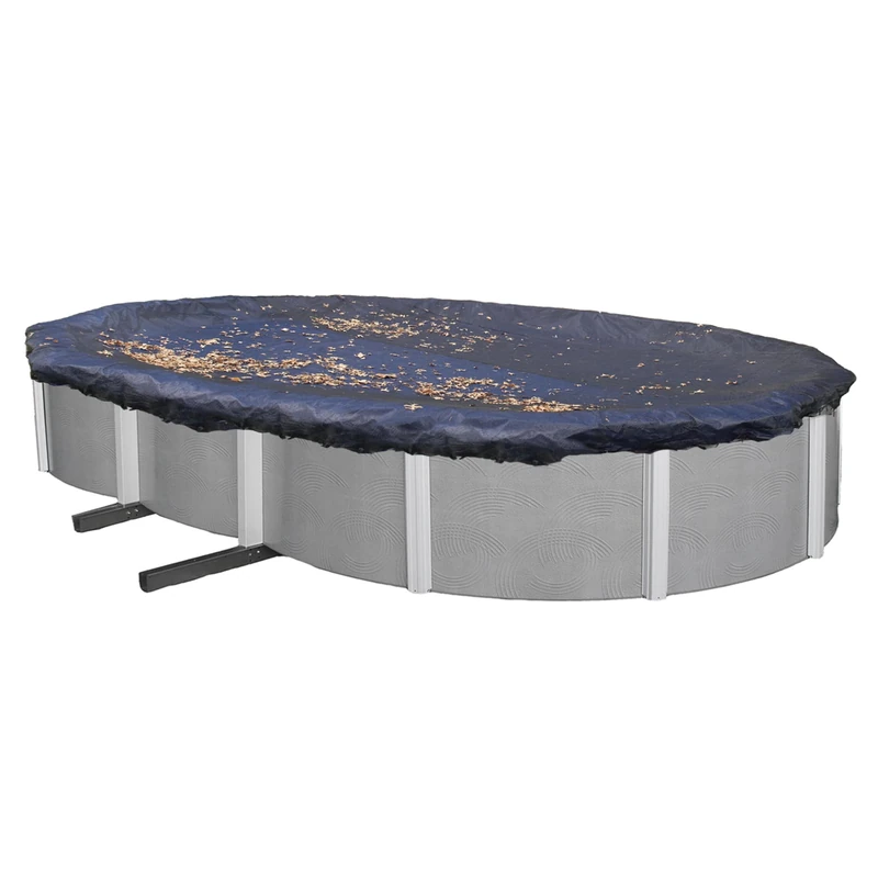 Blue Wave 21-ft x 41-ft Oval Leaf Net Above Ground Pool Cover