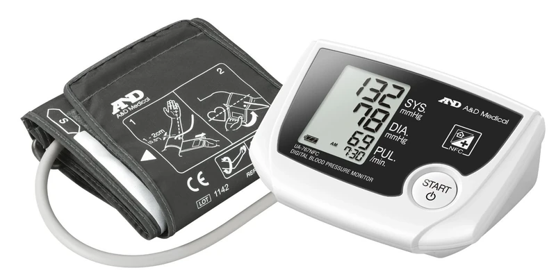 A&D Medical Automatic Blood Pressure Monitor with Near Field Communication