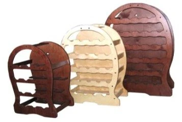 Made In Italy Botte Bottle Holder, Wood