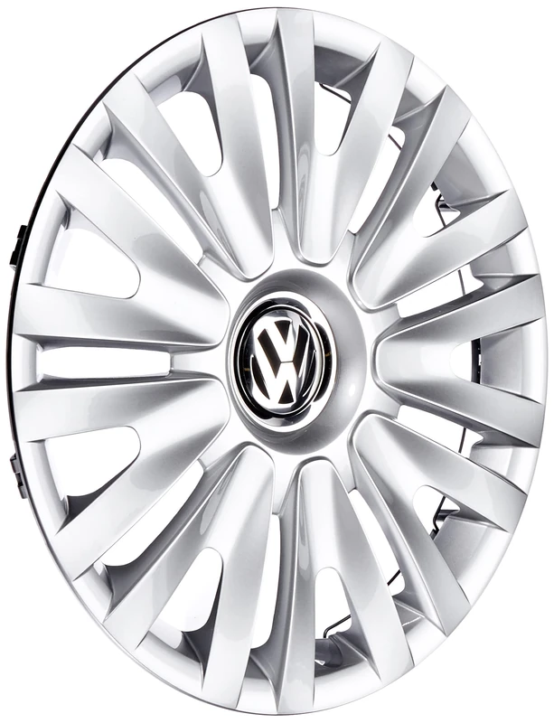 Volkswagen 5K0071455 Wheel trim, 15-inch, Brilliant silver, Set of 4