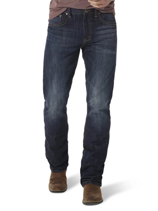 Wrangler Men's Jeans, River Denim, 38 W/30 L - Image 1