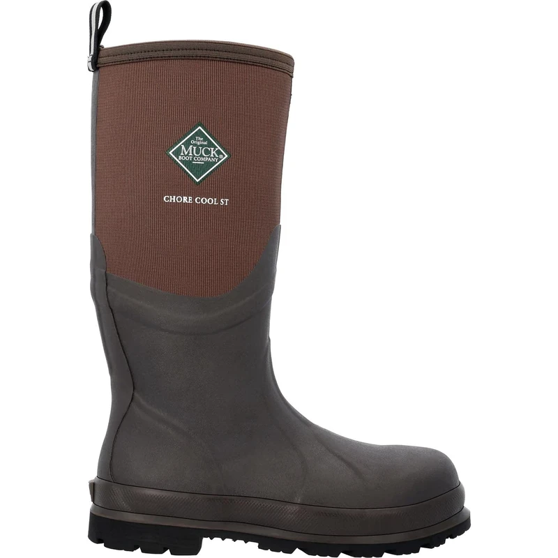 Muck Boots Unisex Chore Cool Safety-Steel Wellington Boots, Brown (Brown/Brown), 9 UK - Image 1