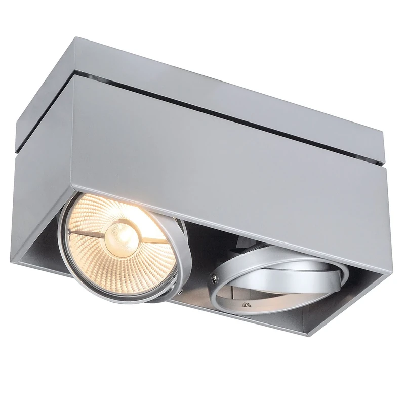 SLV Surface-Mounted Ceiling Light EVG for 1xT5 (13 / spot, floodlight, Ceiling spot, Ceiling Light, Surface-Mounted Light, Internal Lighting / GU10 75W White
