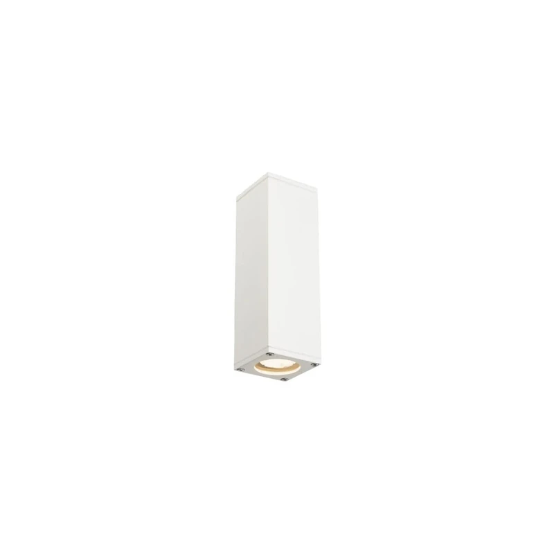 SLV Surface-Mounted Wall Light Theo/Illumination for Walls, Paths, entrances, LED Outdoor spot, Surface-Mounted Outdoor Light, Garden lamp / GU10 IP44 35W White