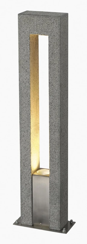 SLV Free-Standing lamp ARROCK ARC/Outdoor Illumination for Paths, Walls, entrances, LED Outdoor Garden lamp / GU10 IP44 35W Grey - Image 1