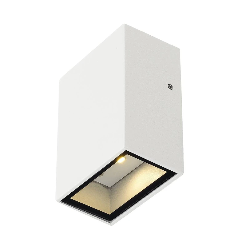 SLV Surface-Mounted Wall Light Quad 1 / Illumination for Walls, Paths, entrances, Surface-Mounted Outdoor Light, Garden lamp / IP44 3000K 4.6W 100lm 90 Degrees - Image 1