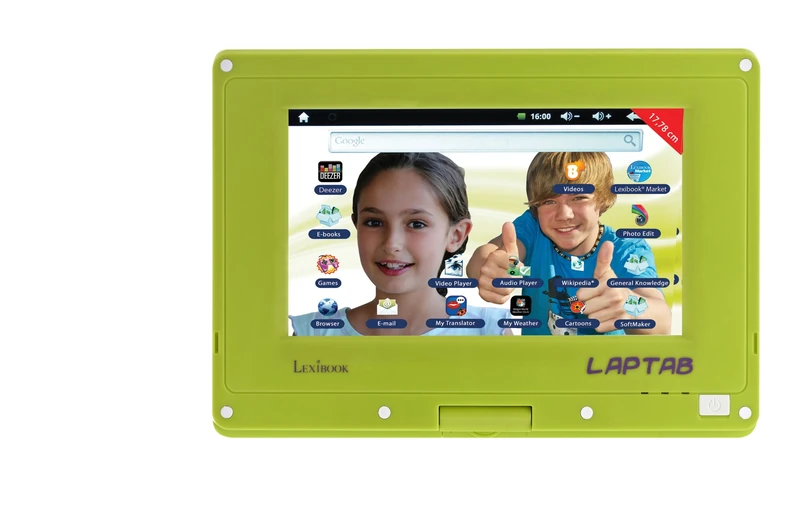 LEXIBOOK - MFC140EN - Tactile and Rotary Screen EN Version Lap tab 5” ANDROID GAME TABLET