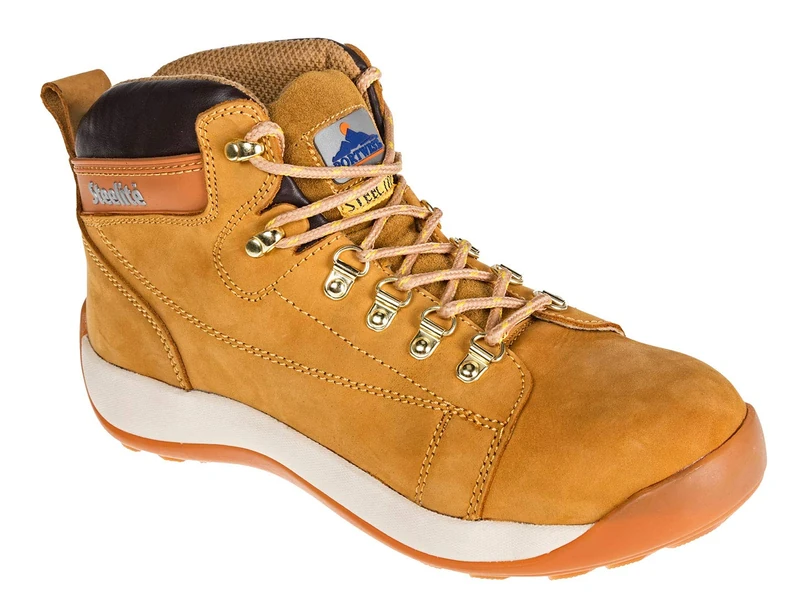 Portwest Steelite Mid Cut Nubuck Boot SB HRO, Size: 39, Colour: Honey, FW31HOR39