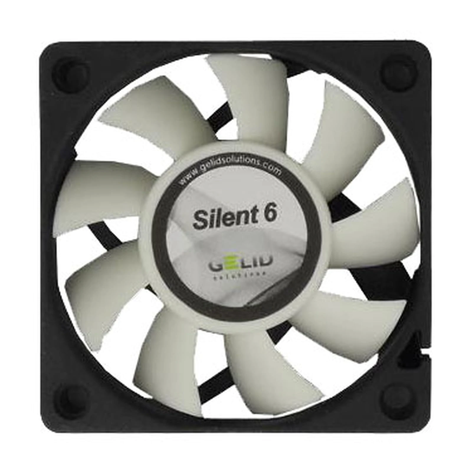 GELID Solutions Silent 6 – 3-Pin fan of 60mm for Standard Case | Silent Operation | Optimized Fan Blades | High Airflow & High Static Pressure