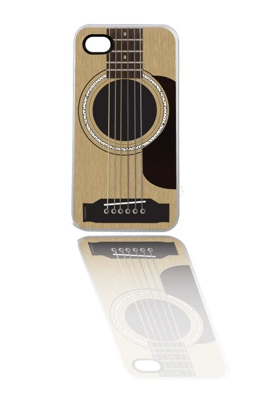 Apple iPhone 4/4s Case - Guitar Design - White - Image 1