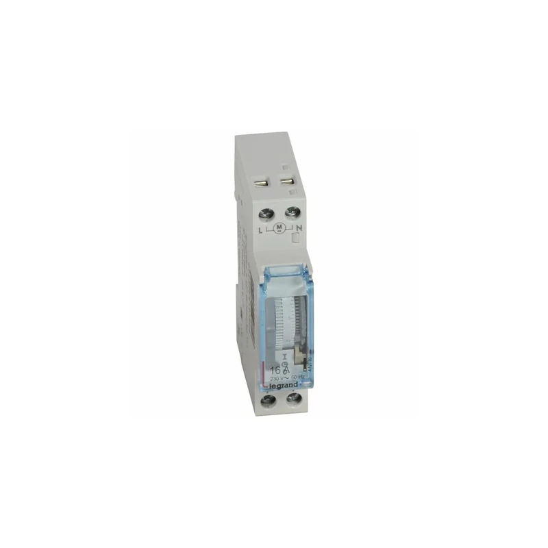 Legrand 412780 Micro Rex T11 Analogue Daily Timer Switch for Installing in a Distributor, 1 Module Width