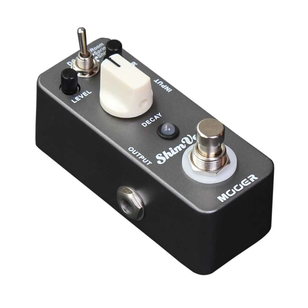 Mooer Shim Verb Digital Reverb Guitar Pedal, Dark Grey