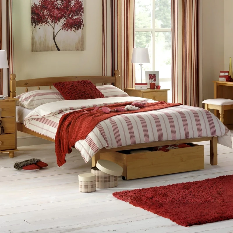 Julian Bowen Pickwick Bed, Pine, Double