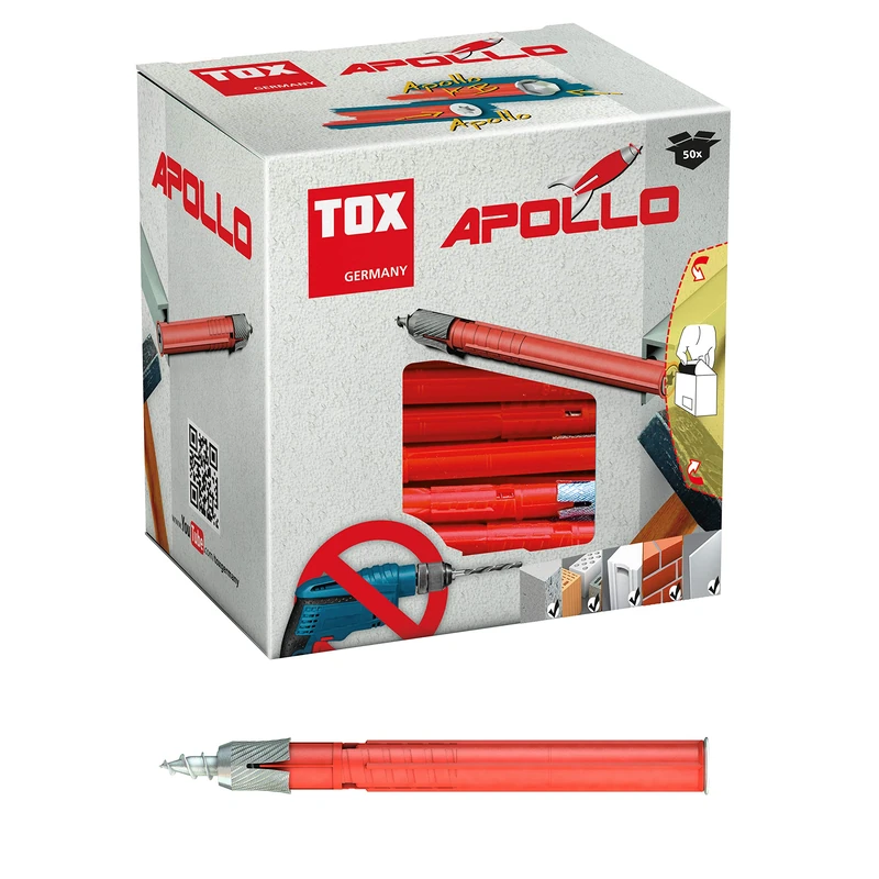 TOX all purpose frame dowel Apollo 8 x 140 mm, 50 pieces, 049101161