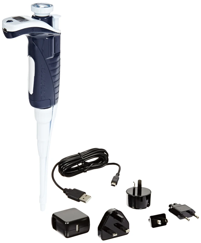 Gilson Pipetman M P1000M Model Blue Color Coded Single Channel Pipette, 100-1000µl Volume Range