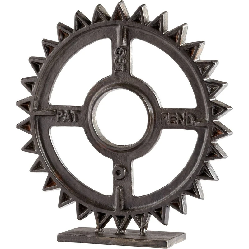 Cyan Design Gear Sculpture #4, Bronze