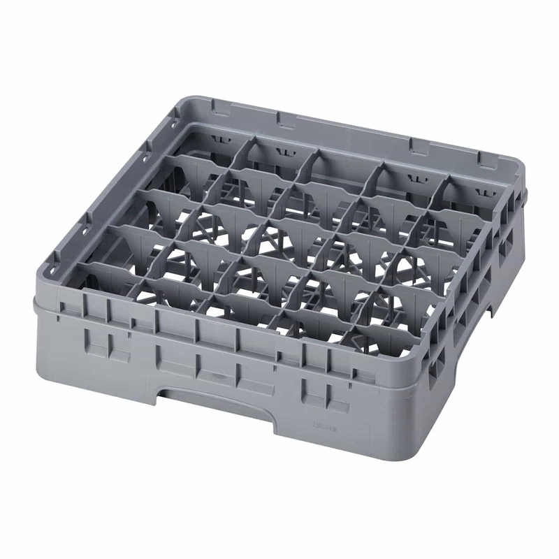Cambro 0099511614776 Full Size Washing Basket Compartments 5, Max Diameter 9.84 cm, Maximum Height 25.8 cm, Light Grey, 20 Cups/Glasses