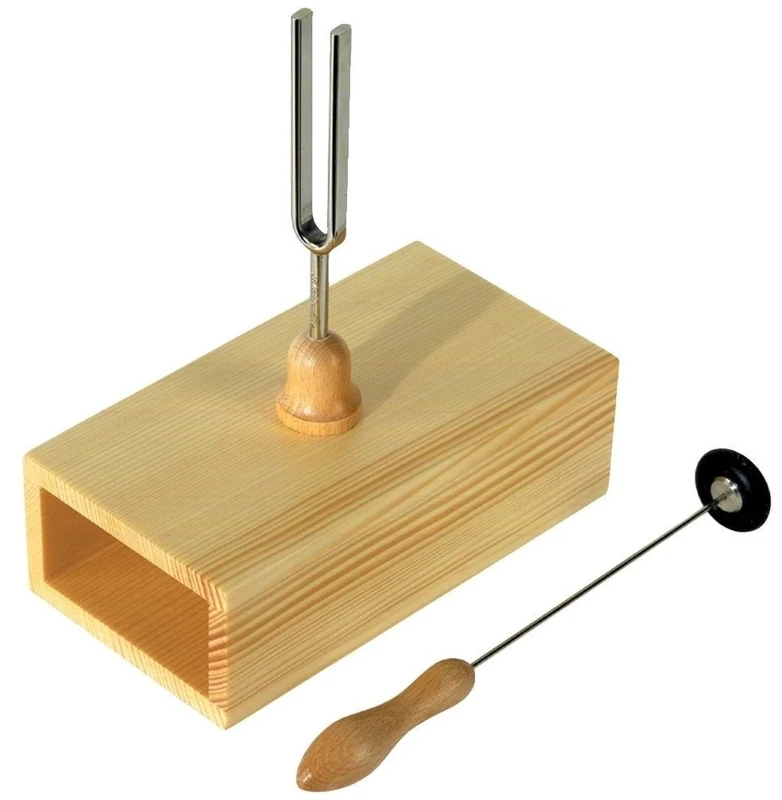 Wittner Tuning Fork with Resonance Box and Striker – Tuning 440 Hz, High-Quality Tuning Fork from Germany, With Mallet, 924440RA