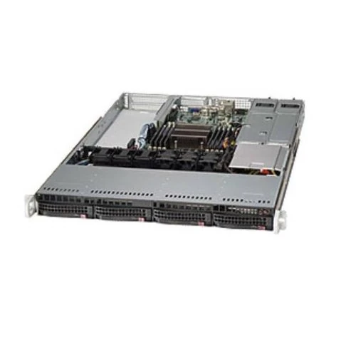 SUPERMICRO CSE-819TQ-R700WB 750 W Rack-Mountable Chassis, 1U, SATA/SAS - Black
