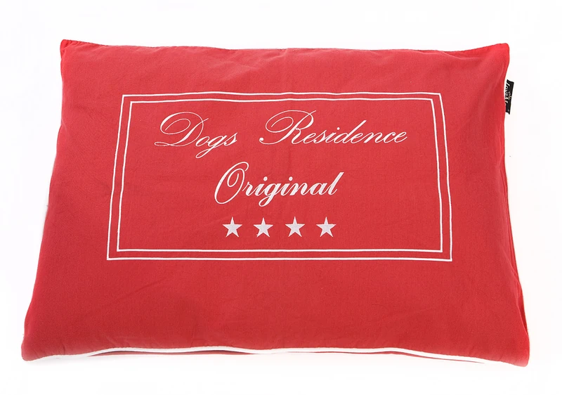 Lex & Max PETFAB Dogs Residence Cover for Bench Dog Cushion Filling 100 x 70 cm Red