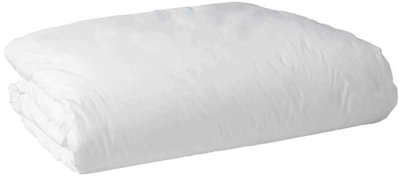 National Allergy Premium 100% Cotton Duvet Comforter Protector - Jumbo Queen Size - 96" x 92" - White - Breathable 300 Thread Count Hypoallergenic Cover - Zippered Encasement - Bedding Linen