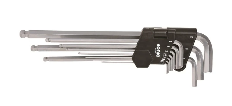 SONIC 601008 Extra Long Hex Ball Key Set of 10