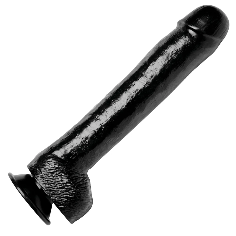 Master Series The Colossus Extra Large Dildo with Suction Cup Base for Men, Women, and Couples, 16.25 Inch Total Length, Realistic Design, PVC Material, Firm Feel, 1 Count