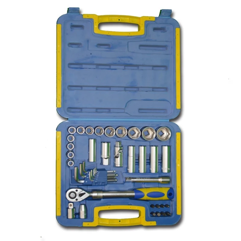 STL-114-KINZO-TOOLKIT Kinzo 871125229634 Toolbox Set, Grey - Image 1