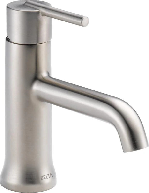 DELTA Trinsic Single Handle, Metal Drain Assembly, Stainless 559LF-SSMPU Bathroom Faucet