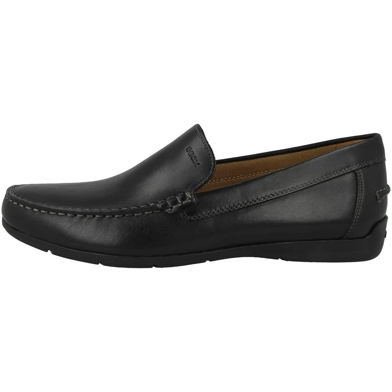 Geox Mens U Siron Moccasins, Black, 9 UK - Image 1