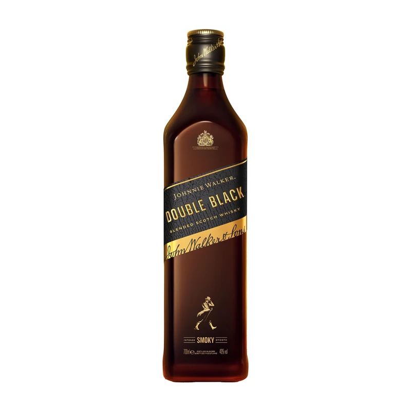 Johnnie Walker Double Black | 40% vol | 70cl | Blended Scotch Whisky | Deep & Smouldering Flavour | Matured in Charred Casks | Sip Neat or in Mixed Drinks