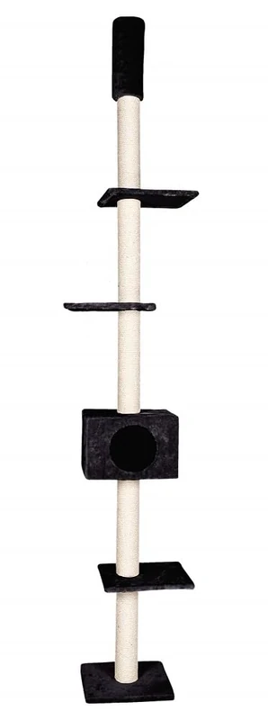 Karlie Scratching Tree, 35 x 47 x 263 cm, Cometa with Black Plush