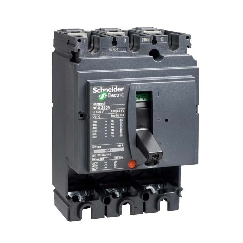 Schneider Electric lv431406 cortacircuitos Compact nsx250 N – 250 A – 3 Poles – Without Shooting