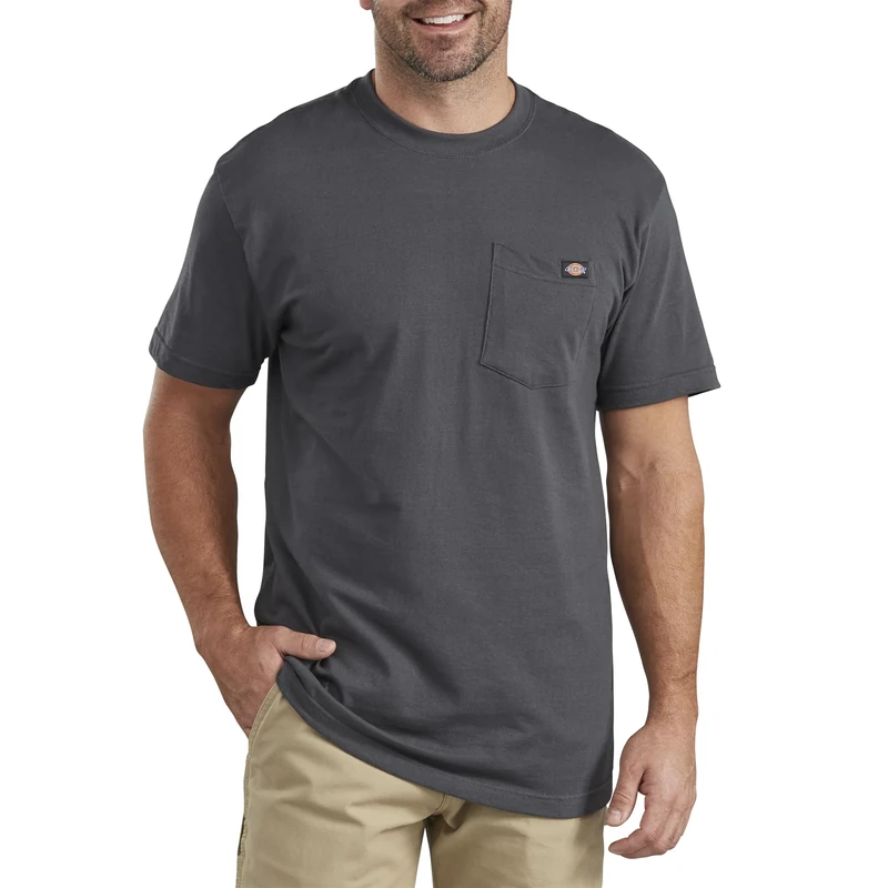 Dickies Men's Short Sleeve Graphic Tee, Charcoal, Large