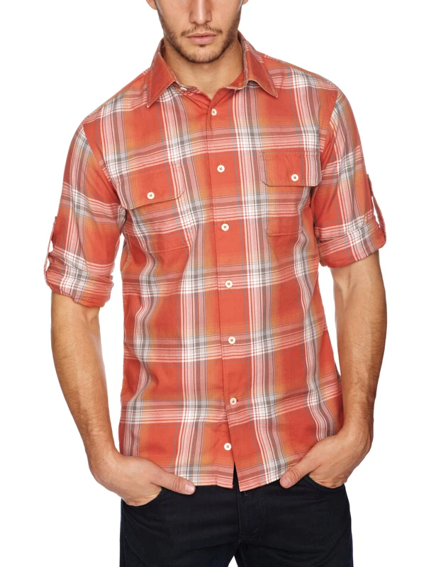 Benson FL12-SH02PT Men's Shirt Orange Small
