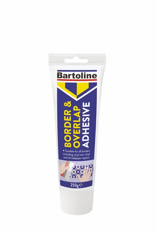 Bartoline Border & Overlap Adhesive 250g,for 10m Border Wallpaper Adhesive for Decorative Borders & Vinyl, Fixes Seams & Repairs Ripped Wallcoverings, Fast-Drying & Strong Hold
